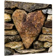 LIOX Stone heart painting, 100 × 100 cm - Painting