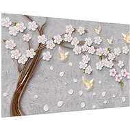 LIOX Abstract painting tree with flowers, 100 × 65 cm - Painting