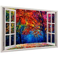LIOX Painting window colourful landscape, 60 × 40 cm - Painting