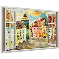 LIOX Painting houses, 60 × 40 cm - Painting