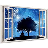 LIOX Space meditation window painting, 90 × 60 cm - Painting