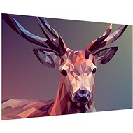 LIOX Abstract painting geometric deer, 100 × 65 cm - Painting