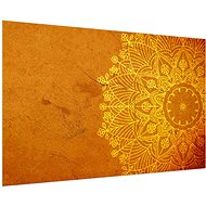 LIOX Orange mandala painting, 90 × 60 cm - Painting