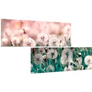 LIOX Dandelions on canvas, 80 × 40 cm, two-piece - Painting