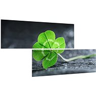 LIOX Four-leaf clover for happiness, 160 × 80 cm, two-piece - Painting