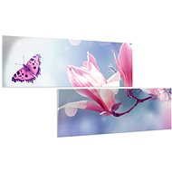 LIOX Magnolia blooming, 80 × 40 cm, two-piece - Painting