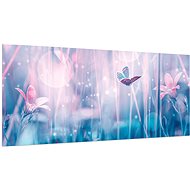 LIOX Painting blue meadow, 60 × 25 cm - Painting