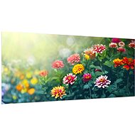 LIOX Painting multicoloured flowers, 100 × 45 cm - Painting