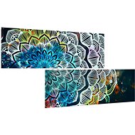 LIOX Mandala painting, 80 × 40 cm, two-part - Painting