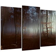 LIOX Painting dark forest, 150 × 100 cm, three-part - Painting