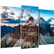 LIOX Frozen summit, 150 × 100 cm, three-piece - Painting