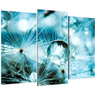 LIOX Dandelion and macro dew, 90 × 60 cm, three-piece - Painting