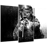 LIOX Painting soldier special unit, 75 × 50 cm, three-piece - Painting