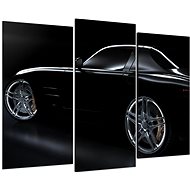 LIOX Black convertible painting, 150 × 100 cm, three-piece - Painting