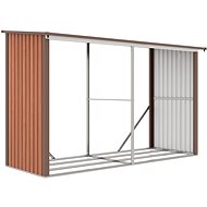 G21 Log Cabin WOH 682, brown - 302 x 190 x 111,9 cm - Woodshed