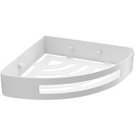 GEDY SMART Corner Bathroom Shelf, Wall-Mounted, White 247902 - Bathroom Shelf