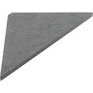 SAPHO ABELINE Corner Bathroom Shelf, Adhesive, Grey AE200-4033 - Bathroom Shelf
