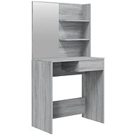 Shumee Dressing table with mirror sonoma grey 74,5 × 40 × 141 cm - Dressing Table