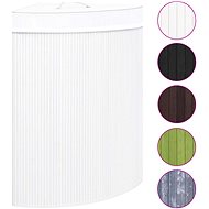 Shumee Corner bamboo laundry basket white 60 l - Laundry Basket