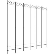 Shumee 6-part screen white 240 × 220 cm textile - Room Divider