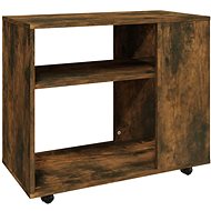 Shumee Odkládací stolek kouřový dub 70 × 35 × 55 cm kompozitní dřevo - Side Table