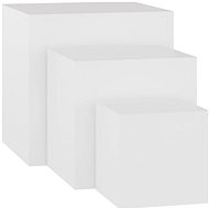 Shumee Folding tables 3 pcs white chipboard - Side Table