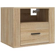 Shumee Nástěnný Noční stolek dub sonoma 50 × 36 × 40 cm - Night Stand