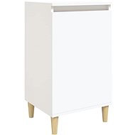 Shumee Bedside table white 40 × 35 × 70 cm composite wood - Night Stand