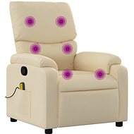 Shumee polohovací krémové textil 37 34 31 - Massage Chair