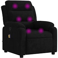 Shumee polohovací černé, samet - Massage Chair