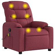 Shumee polohovací vínové textil - Massage Chair