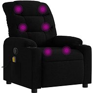Shumee polohovací černé textil 374158 - Massage Chair