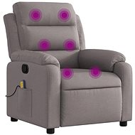 Shumee polohovací taupe textil - Massage Chair