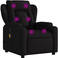 Shumee Polohovací, černé textil - Massage Chair