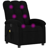 Shumee polohovací černé textil - Massage Chair