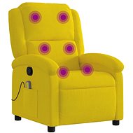 Shumee polohovací žluté, samet - Massage Chair