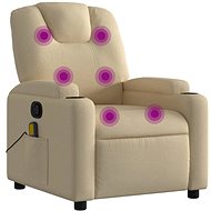 Shumee polohovací krémové textil 372 386 - Massage Chair