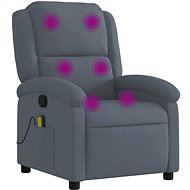 Shumee polohovací tmavě šedé, samet 371809 - Massage Chair