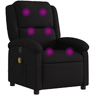 Shumee Polohovací, černé textil 371765 - Massage Chair
