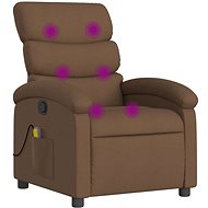 Shumee Polohovací, hnědé textil 371705 - Massage Chair