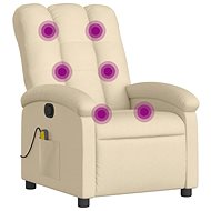 Shumee polohovací krémové textil 371748 - Massage Chair