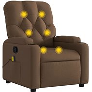 Shumee polohovací hnědé textil 372495 - Massage Chair