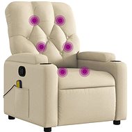 Shumee polohovací krémové textil 372500 - Massage Chair