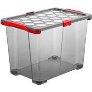ROTHO Evo tota l box with wheels 65 l transparent anthracite - Storage Box