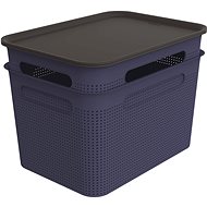 ROTHO Brisen set 2 x box + lid, 16 l blue - Storage Box
