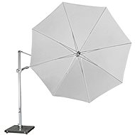 KNIRPS 340 cm - large luxury garden parasol with side pole Light grey - Sun Umbrella