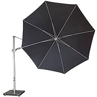 KNIRPS 340 cm - large luxury garden parasol with side pole Dark grey - Sun Umbrella
