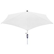 KNIRPS Automatic 290 cm - garden parasol with centre pole White - Sun Umbrella