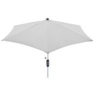 KNIRPS Automatic 290 cm - garden parasol with centre pole Light grey - Sun Umbrella