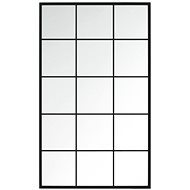 SHUMEE Wall mirror black 100 × 60 cm metal - Mirror